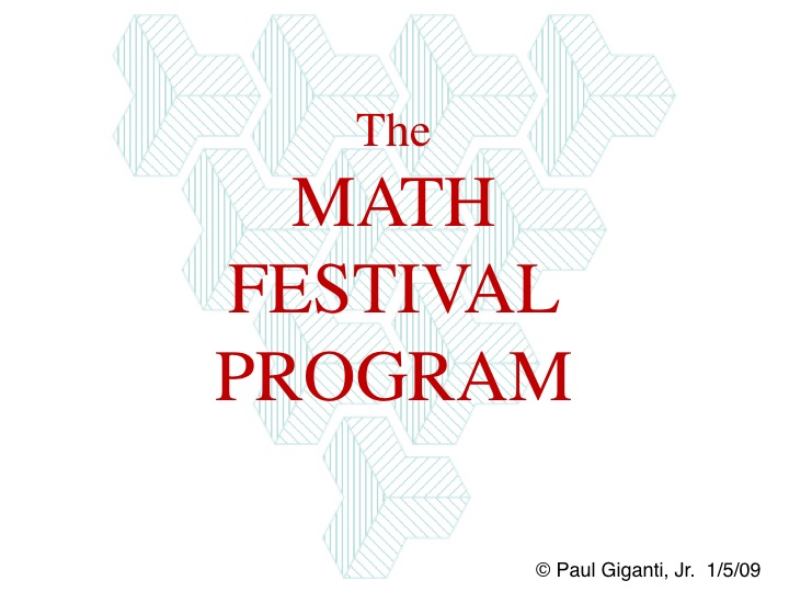 Math Festival Title