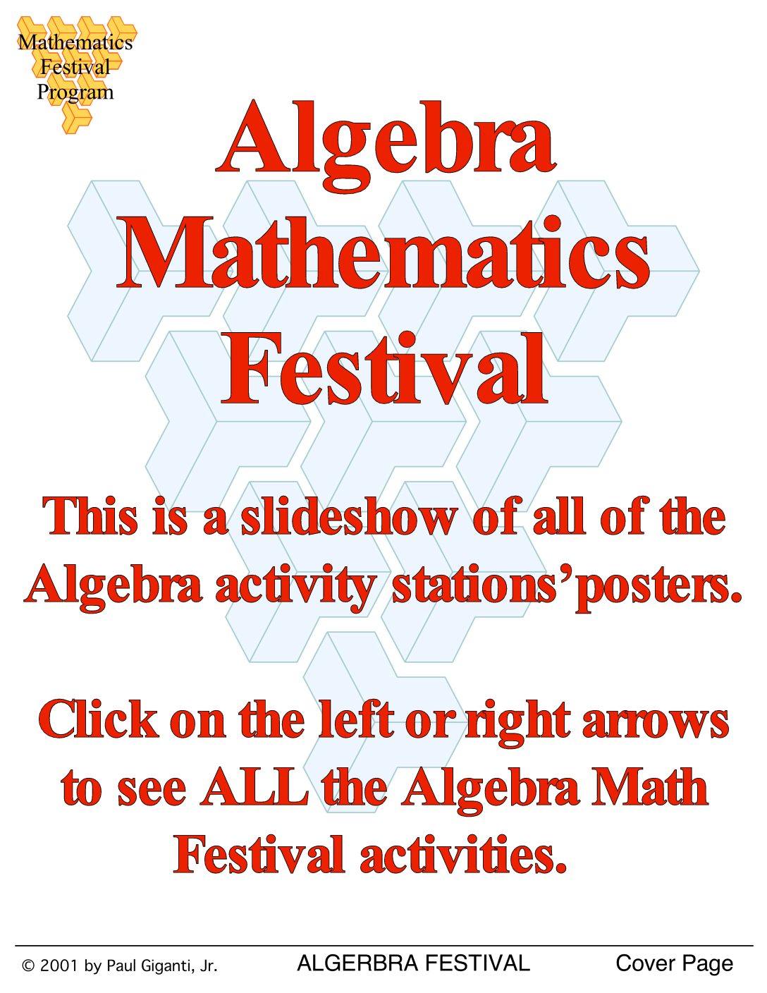    AlgebraPostersCoverPage