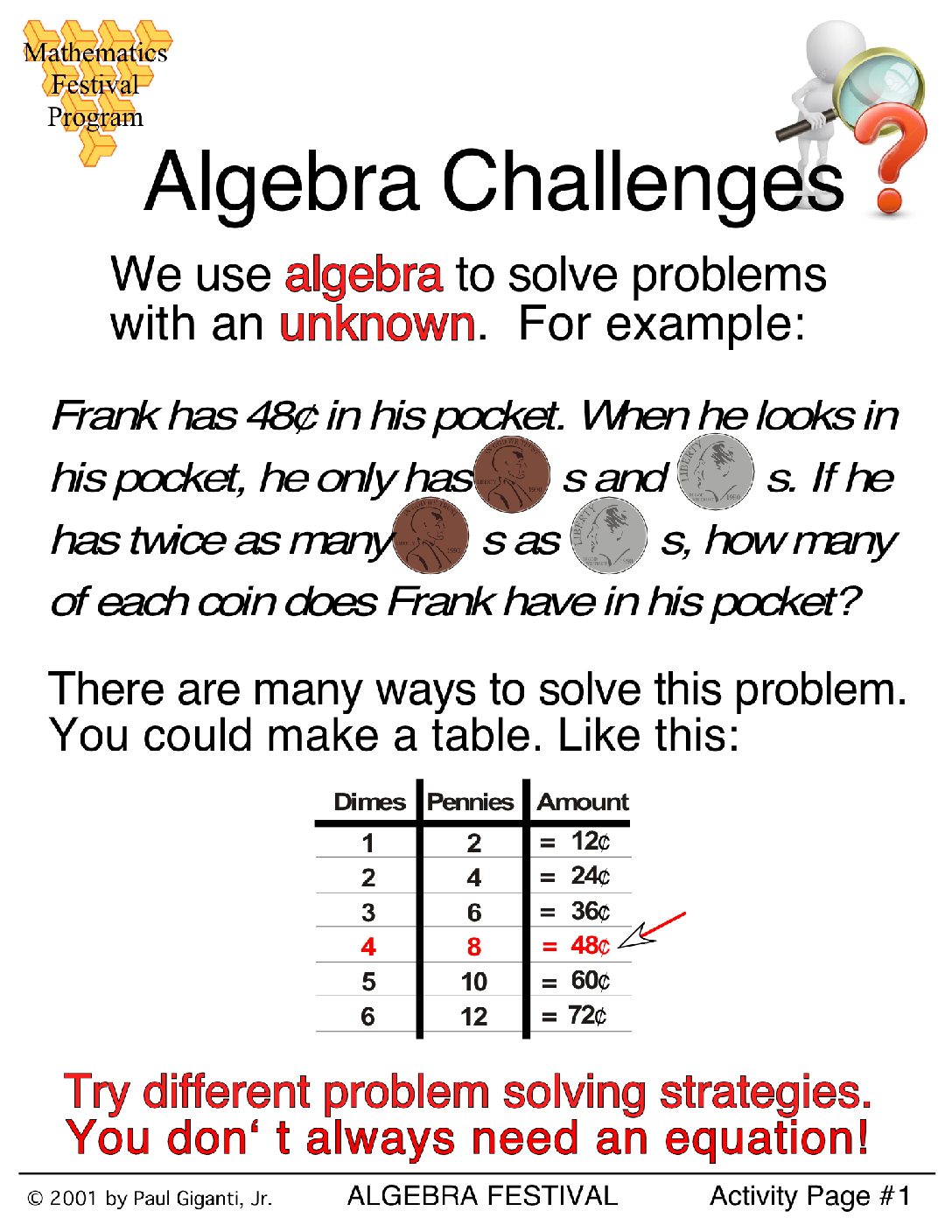 Pages from   AlgebraChallenges